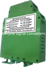 Китай 4-20mA/0-10V разделитель изоляции тока WAYJUN 3000VDC один в два выходной сигнальный преобразователь зеленый DIN35 CE одобренный поставщик