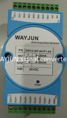 Китай 4-20ma до 4-20ma разделитель изоляции тока WAYJUN 3000VDC один в два выходящего сигнального передатчика зеленый DIN35 CE одобренный поставщик