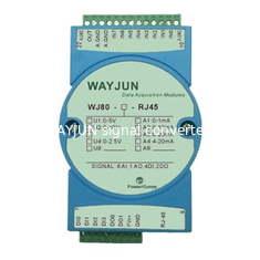 Китай WAYJUN WJ80 серии 8-CH 4-20mA к Modbus TCP Сетевой модуль получения данных 3000В изоляция поставщик
