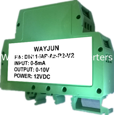 WAYJUN 3000VDC Изоляция Сигнал постоянного тока/напряжения Кондиционеры Зеленый изоляционный усилитель DIN35 CE поставщик