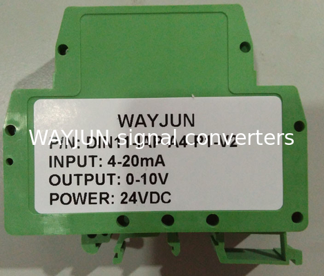WAYJUN 3000VDC Изоляция Сигнал постоянного тока/напряжения Кондиционеры Зеленый изоляционный усилитель DIN35 CE поставщик