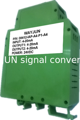 WAYJUN 3000VDC изоляция DC тока/напряжения сигнал разделитель один в два выходящего сигнала преобразователь зеленый DIN35 CE одобренный поставщик