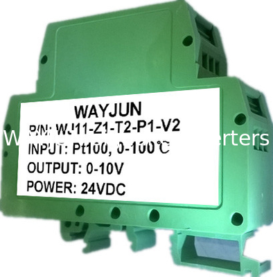 WAYJUN 3000VDC изоляция RTD PT100 температура Сигнальные изоляторы ((один в одном выходе) Зеленый DIN35 сигнал преобразователь поставщик