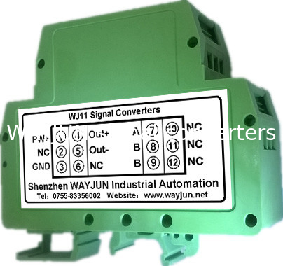 WAYJUN 3000VDC изоляция RTD PT100 температура Сигнальные изоляторы ((один в одном выходе) Зеленый DIN35 сигнал преобразователь поставщик