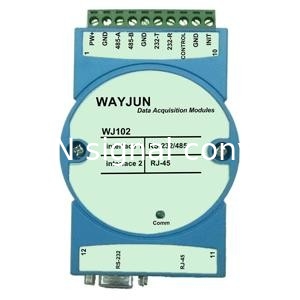 WAYJUN Modbus RTU на TCP, RS232/485 на Ethernet Модуль, синий Поддержка AUTO MDI / MDIX DIN35 поставщик