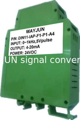 WAYJUN 3000V изоляция частота к току/напряжению Изолированный передатчик DIN35 сигнальный преобразователь зеленый поставщик
