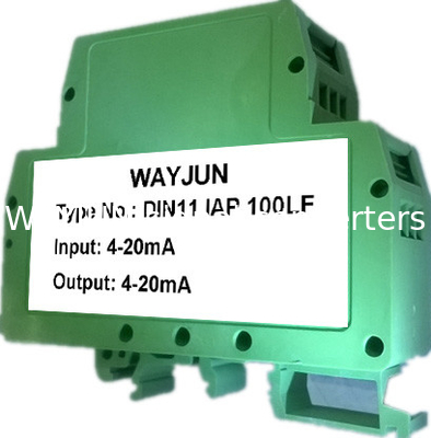 WAYJUN 3000VDC изоляционная рельса с петлей 4-20mA Сигнальный изолятор Зеленый конвертер сигналов DIN35 поставщик