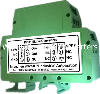 WAYJUN 3000VDC изоляция Потенциометр на постоянный сигнал Передатчик сигналов преобразователь зеленый DIN35 CE одобренный поставщик